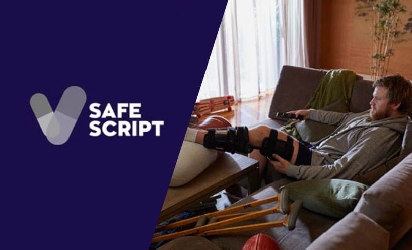 safescript man on crutches