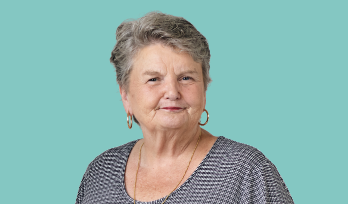 An elderly lady representing the Women's Health Survey 2023.