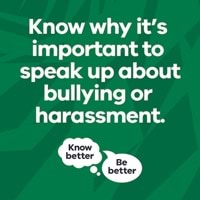 Green background with words saying 